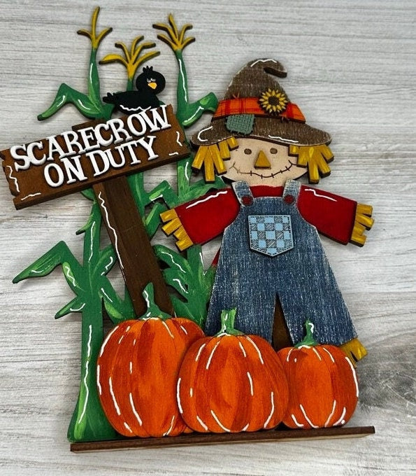 Scarecrow on Duty DIY - Fall DIY Paint Kit