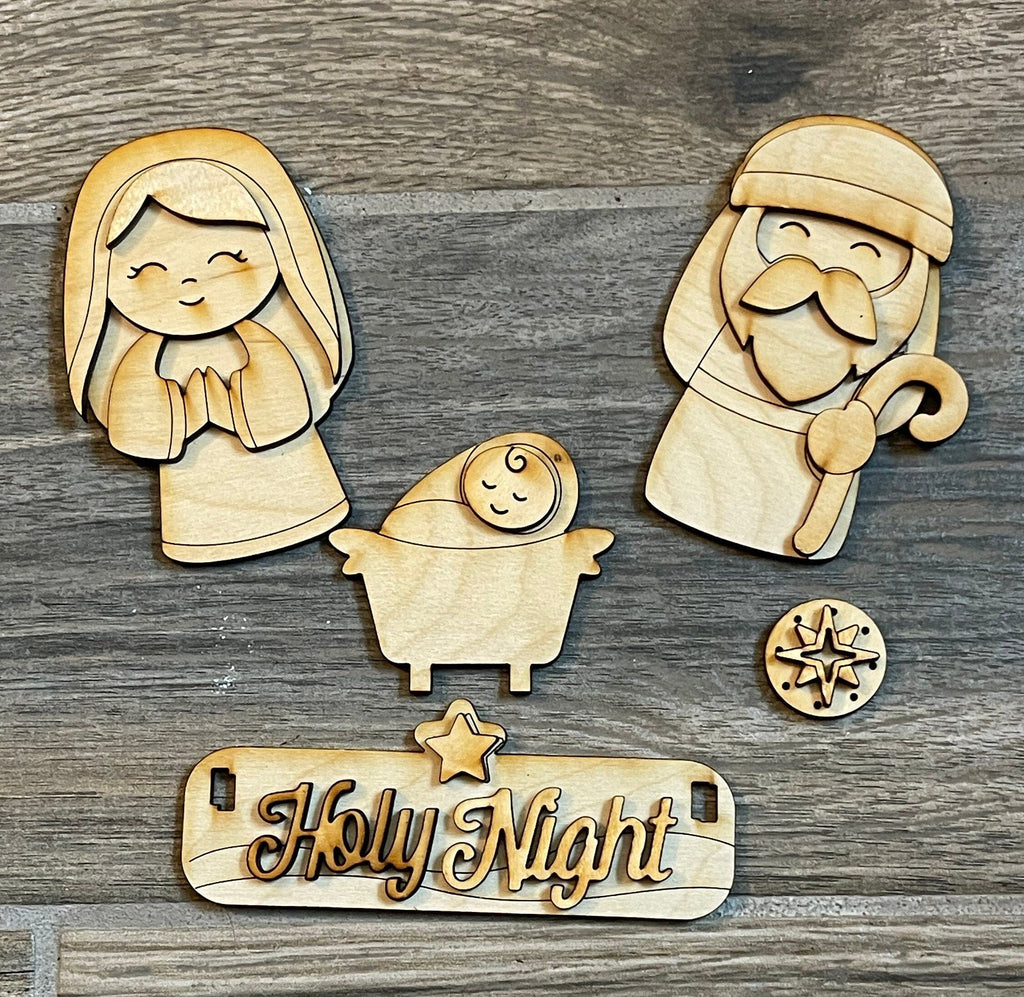 Nativity Insert DIY - Christmas Inserts for Interchangeable Inserts