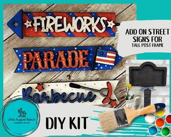 DIY Fireworks Interchangeable Sign - Add on Street Signs