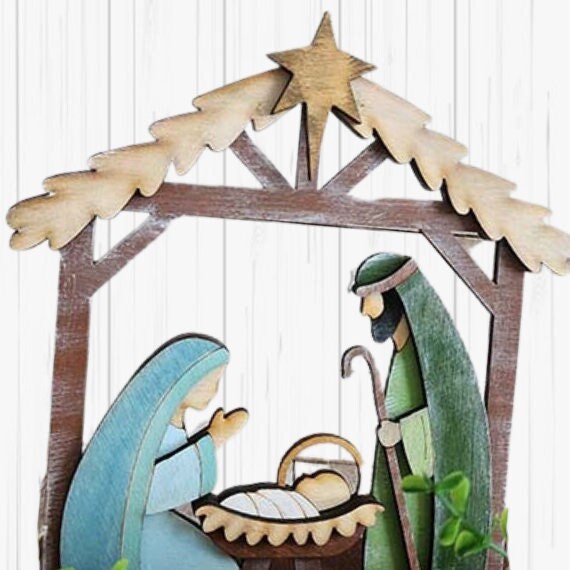 Nativity Set DIY Interchangeable Add-ons for Sign Post and Box