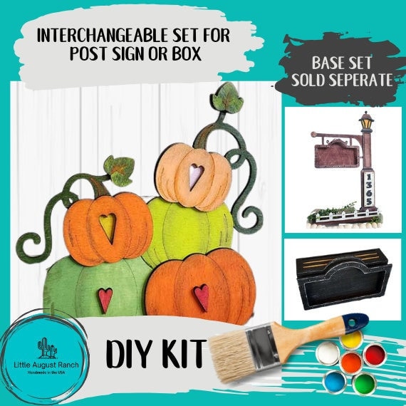 Pumpkin Pile DIY Interchangeable Add-ons for Sign Post and Box