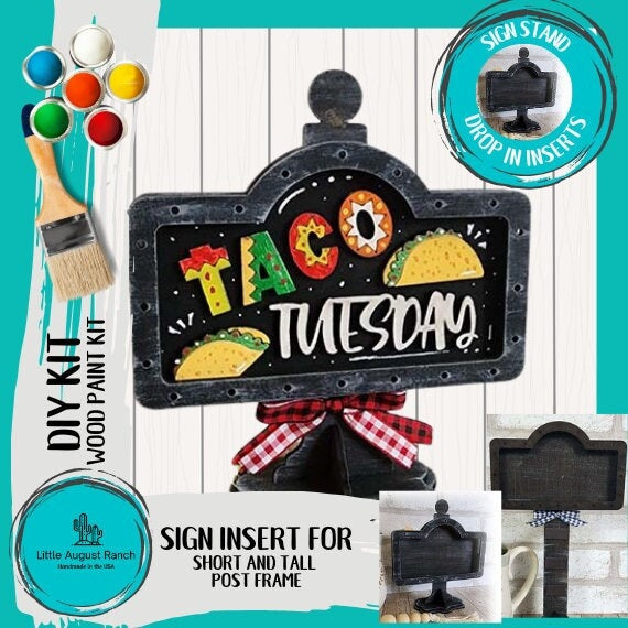 Taco Tuesday Sign Insert - DIY Interchangeable Sign