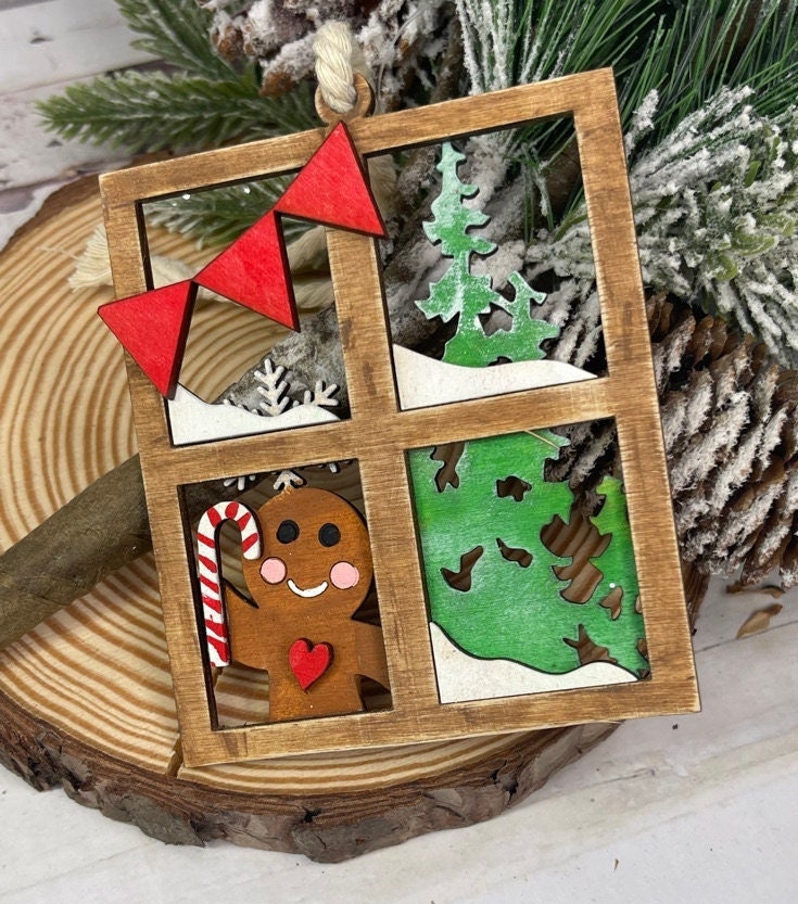 Christma DIY Ornament Collection - Winter Window