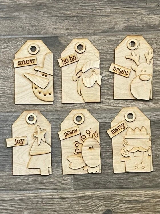 DIY Christmas Tags- Tree Ornament Wood Blanks