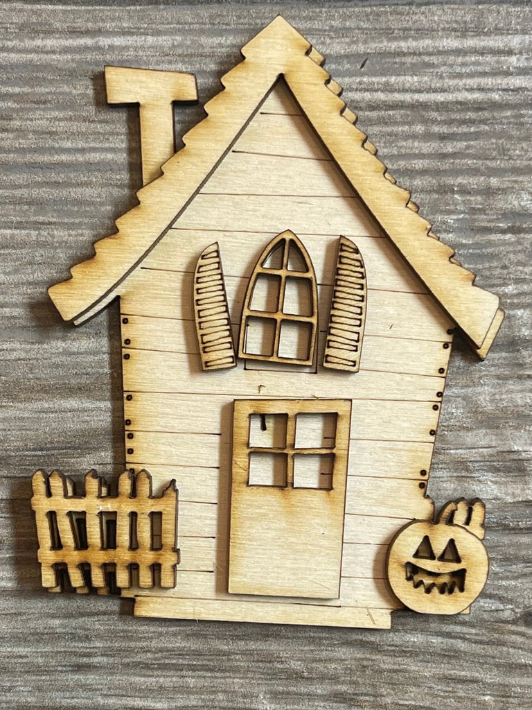 DIY Halloween Village Standing Pieces - Haunted Village