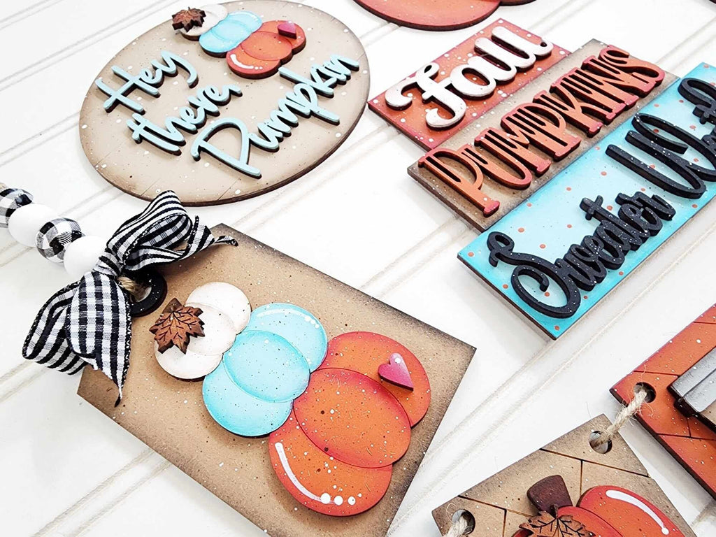 Hello Pumpkin Fall DIY Kit - Wood Blanks for Painting