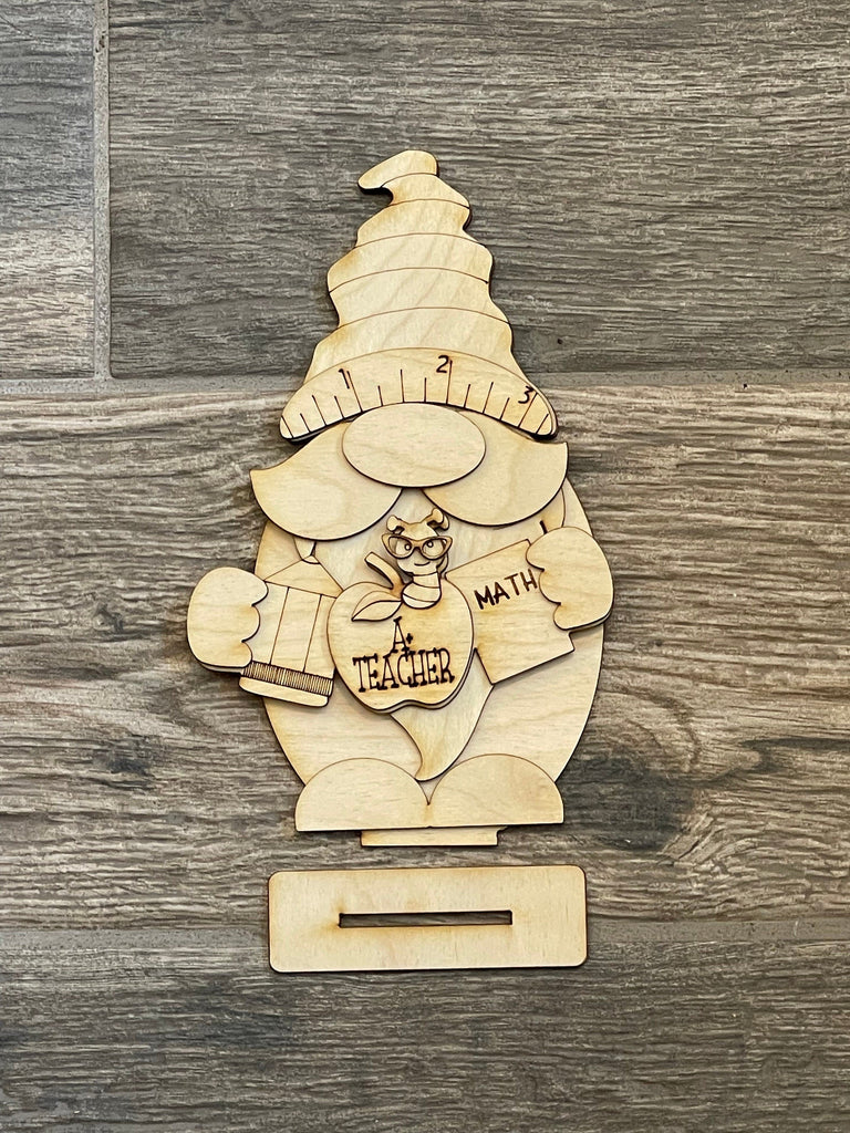 Teacher Gnome DIY - Standing Gnome on Base - Classroom DIY Paint Kit Active Restock requests: 0