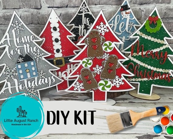 Standing Tree DIY - Christmas Tree DIY Paint Kit