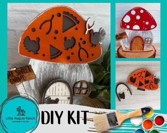 Thanksgiving DIY Interchangeable Decor Inserts - Wood Paint Kit