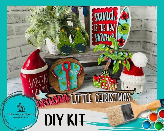 Beachy Christmas Decor - Gone to the Beach, Love Santa