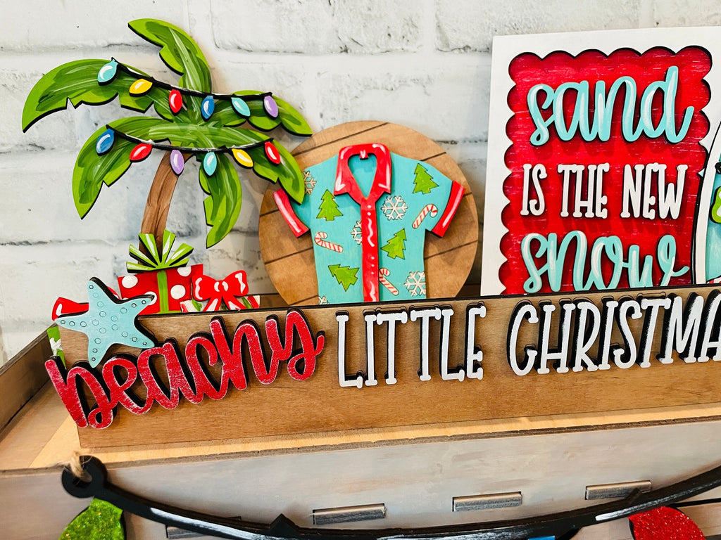 Beachy Christmas Decor - Gone to the Beach, Love Santa