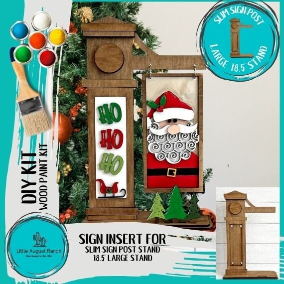 Santa Add-on for Slim Sign Post Holder