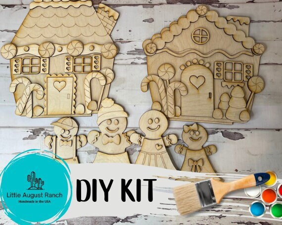 Christmas Paint Kit -Gingerbread Set