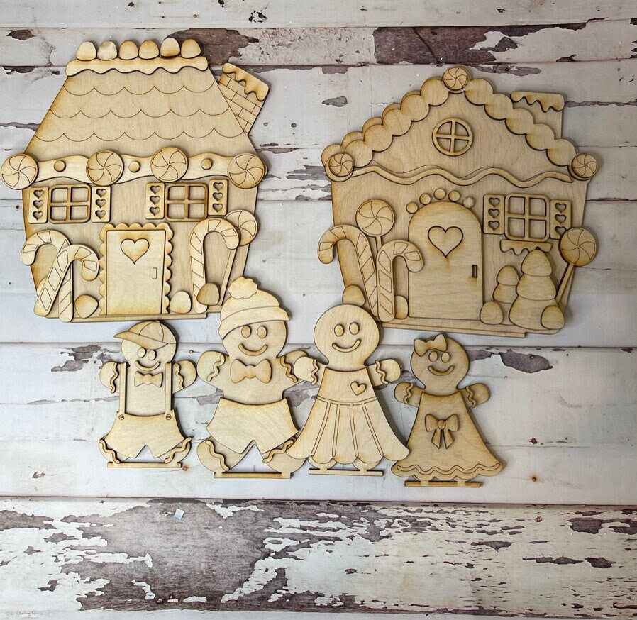 Christmas Paint Kit -Gingerbread Set