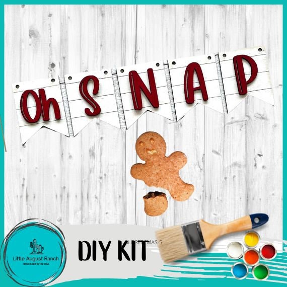 Oh Snap Banner DIY- Wood Blanks to Paint and Craft