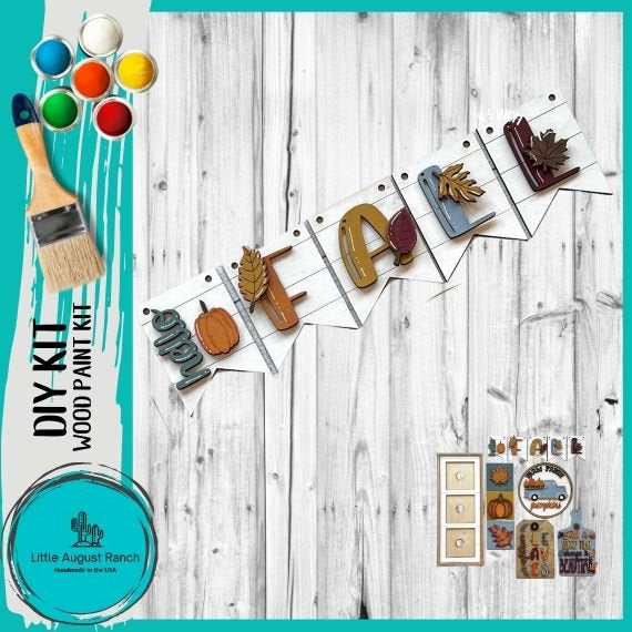 Fall Shelf Size Bundle Set DIY-- Wood Blanks to Paint and Craft