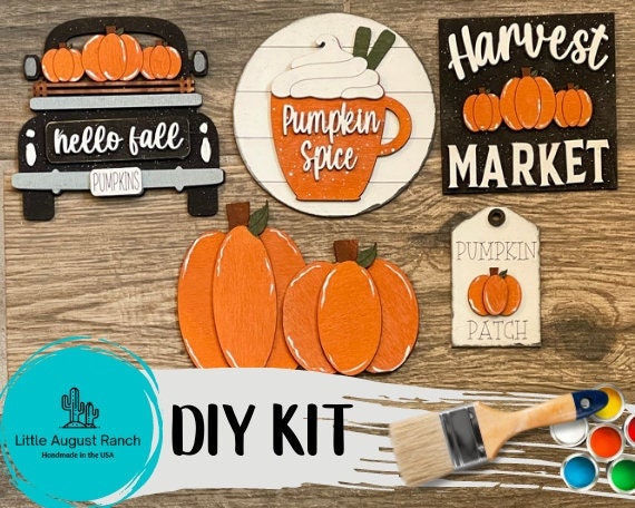 Fall Tiered Tray Decor Bundle DIY - Harvest Market