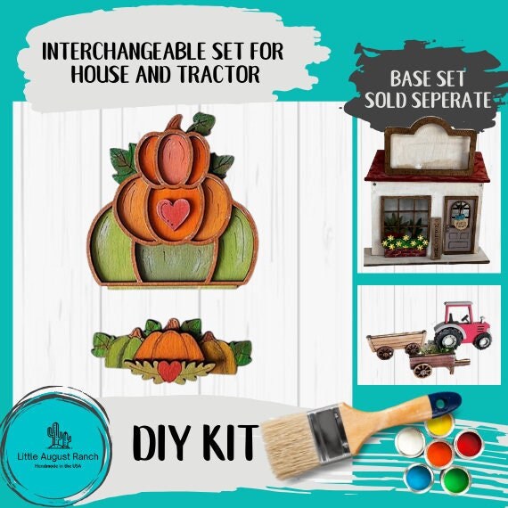 Fall DIY Interchangeable Add-ons for House and Tractor