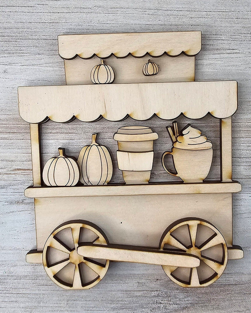 Fall Train Set - Wood Blanks for Crafting and Painting