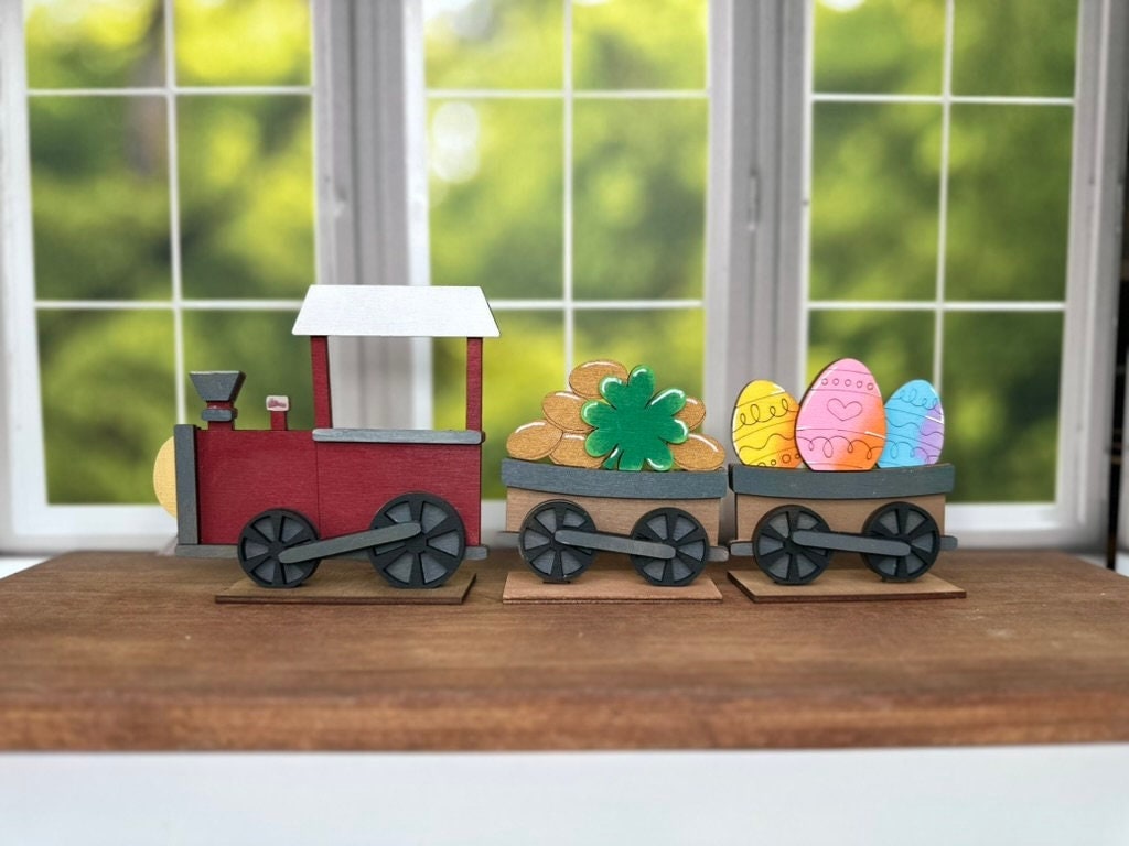 Train Cars for MINI Basket Decor - Wood Blanks for Crafting and Painting