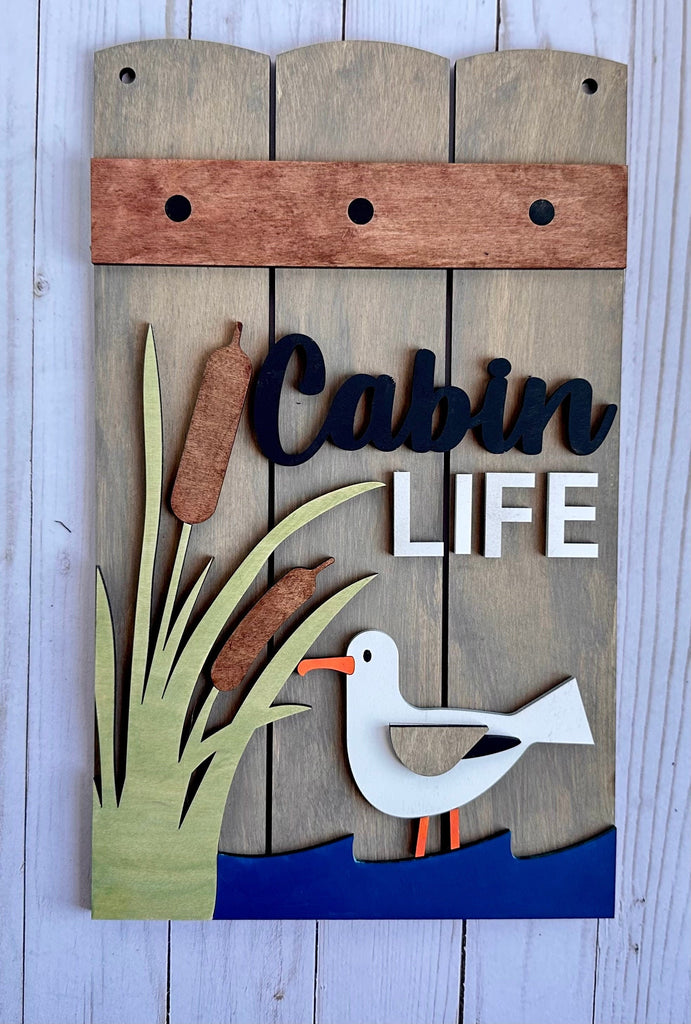 Lake Life Door Hanger DIY Kit - Beach, Cabin, River Life