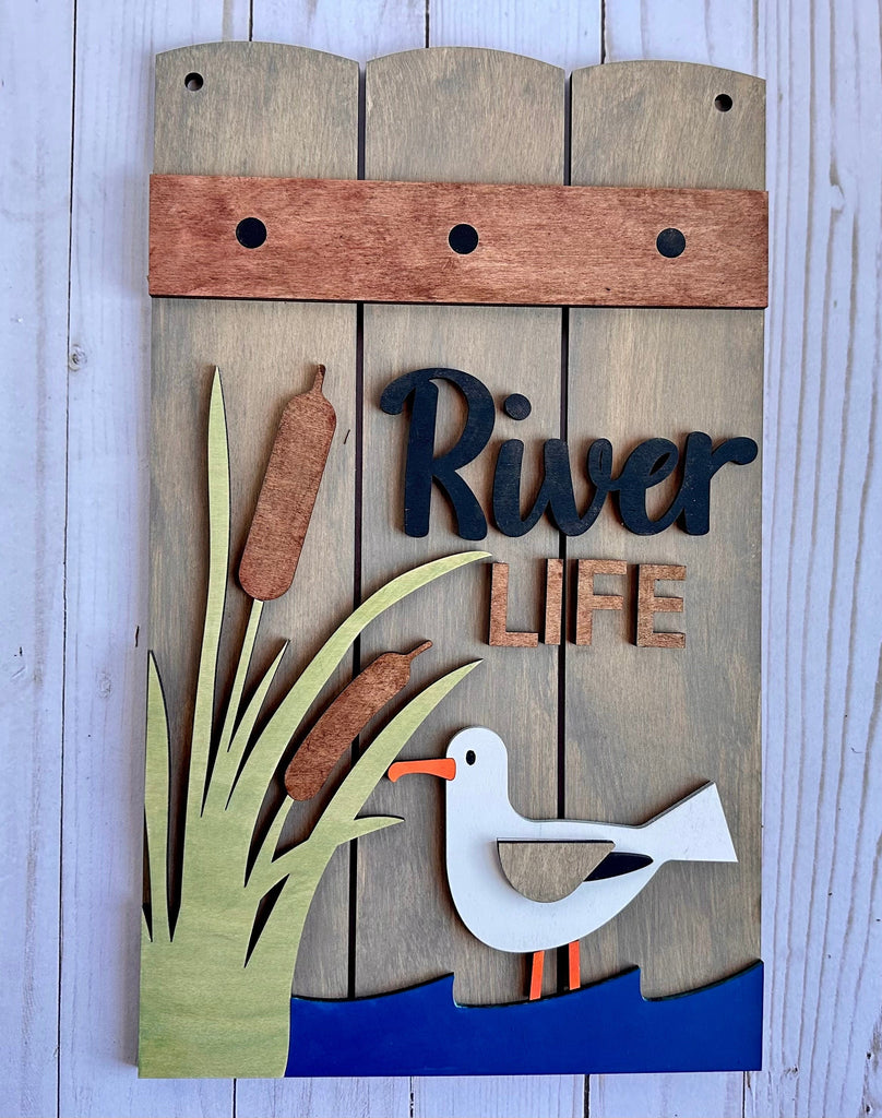 Lake Life Door Hanger DIY Kit - Beach, Cabin, River Life