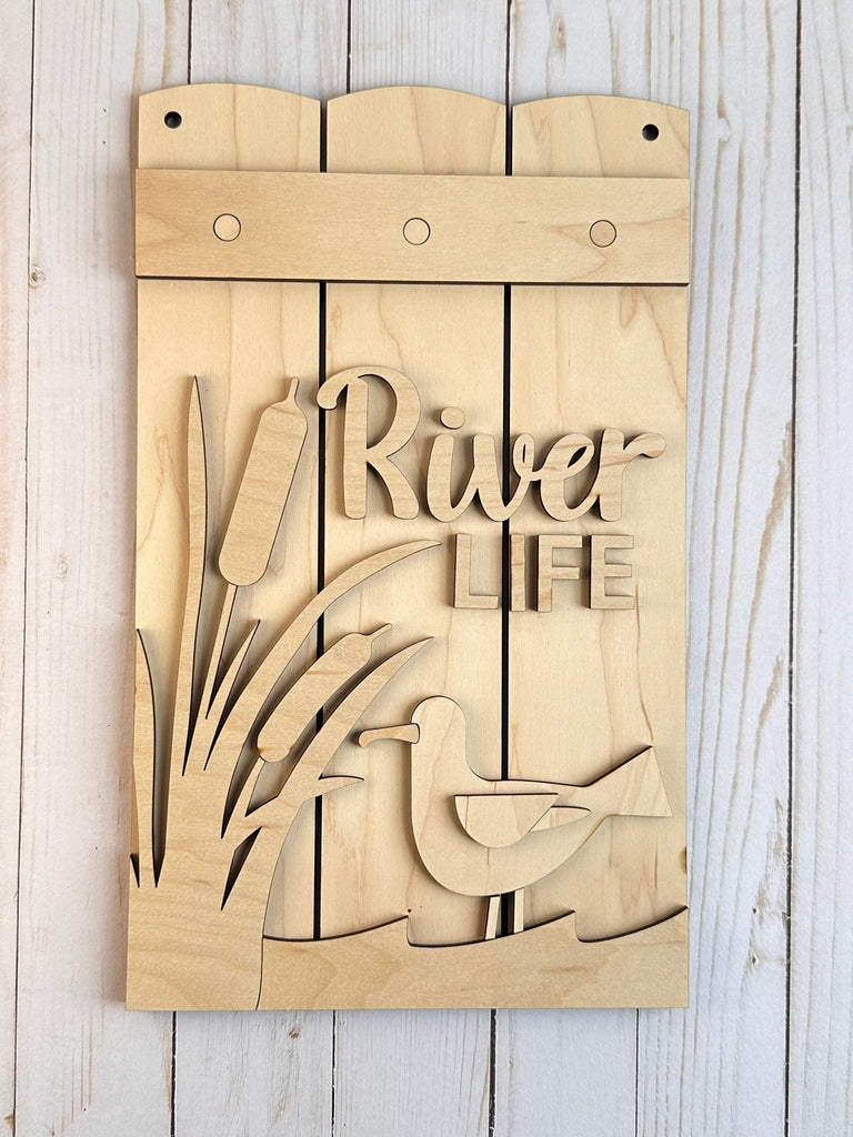 Lake Life Door Hanger DIY Kit - Beach, Cabin, River Life