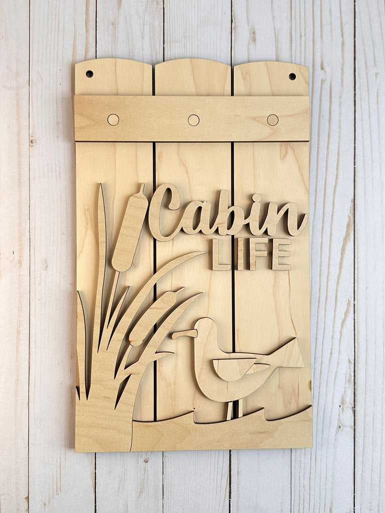 Lake Life Door Hanger DIY Kit - Beach, Cabin, River Life