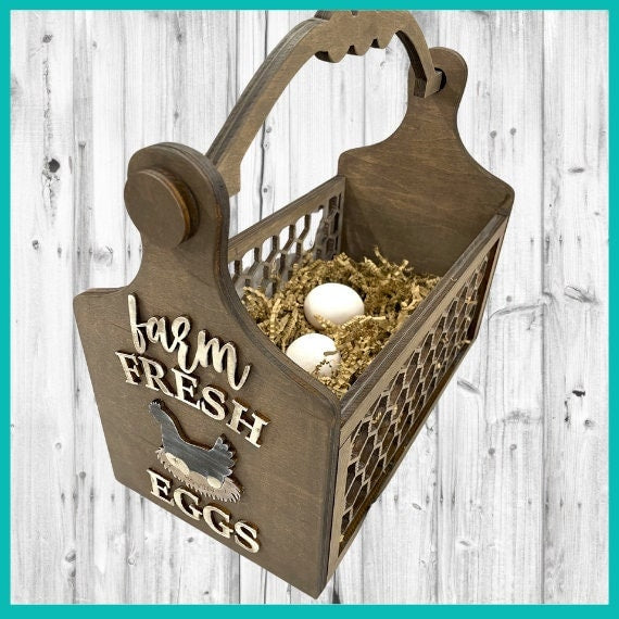 Farmhouse Egg Basket - DIY Wood Blanks for Painting and Crafting