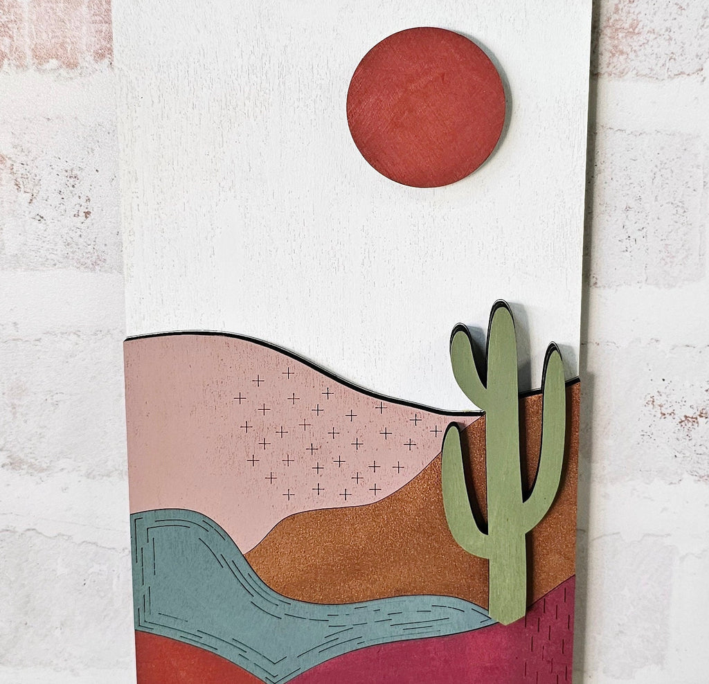 Desert Sunset Wall Hanging - Wood Blanks to Paint and Craft