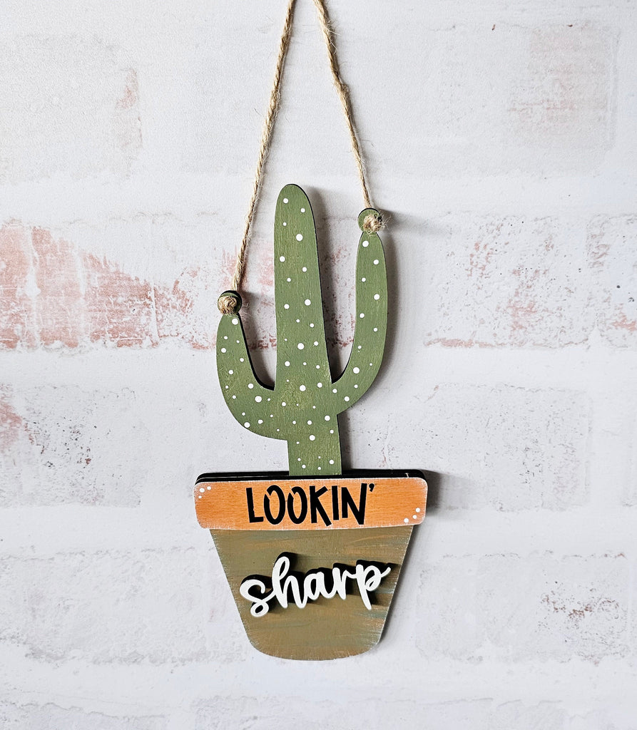 Kids Craft Boho Cactus Hanger - Wood Blanks to Paint and Craft