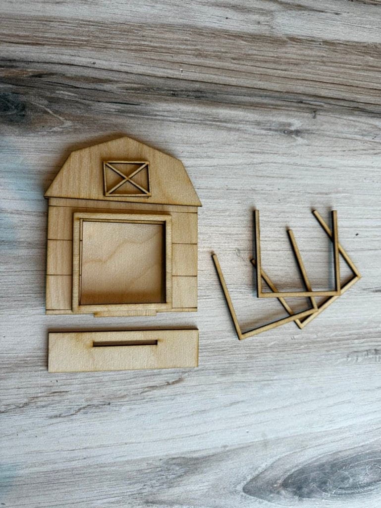 Barn Frame for Tiny Tile for Interchangeable Wood Decor - DIY Home Decor