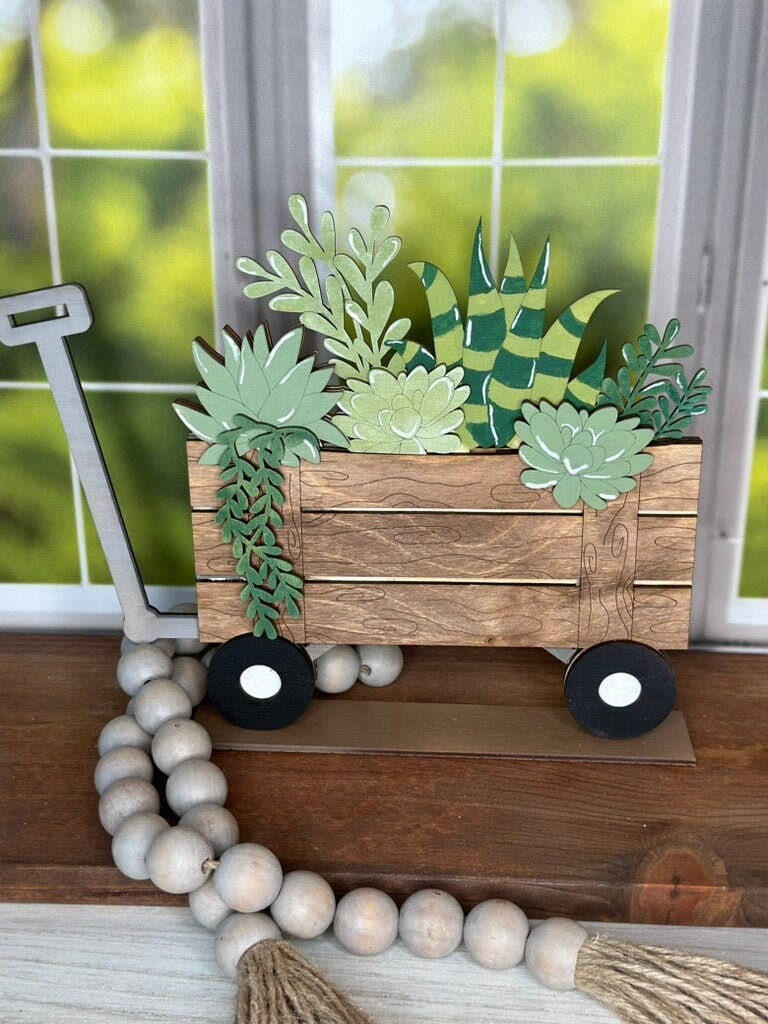 Wagon Base DIY Interchangeable Decor - Wood Blank for Painting