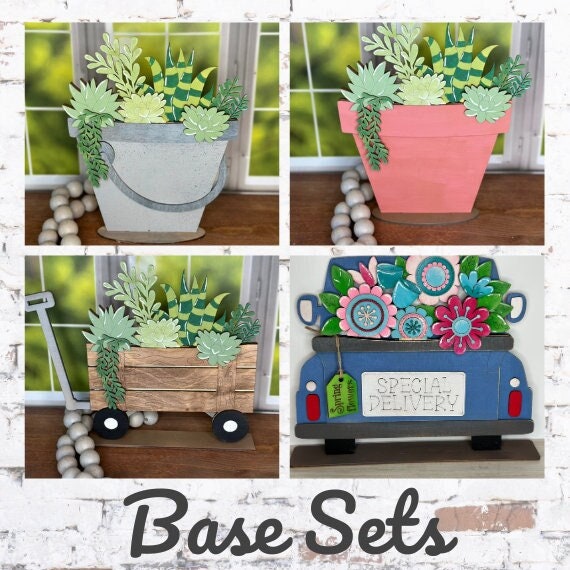 Wagon Base DIY Interchangeable Decor - Wood Blank for Painting