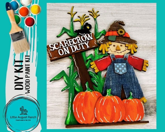 Scarecrow on Duty DIY - Fall DIY Paint Kit