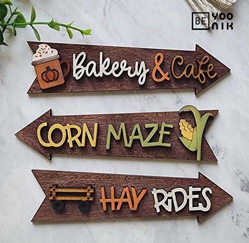 Harvest Market DIY Wood Sign - Add on Street Signs