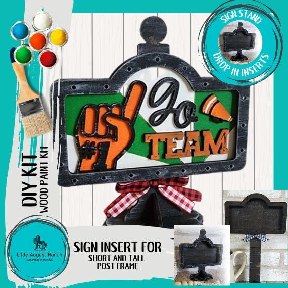 Go Team Sign Insert - DIY Interchangeable Sign