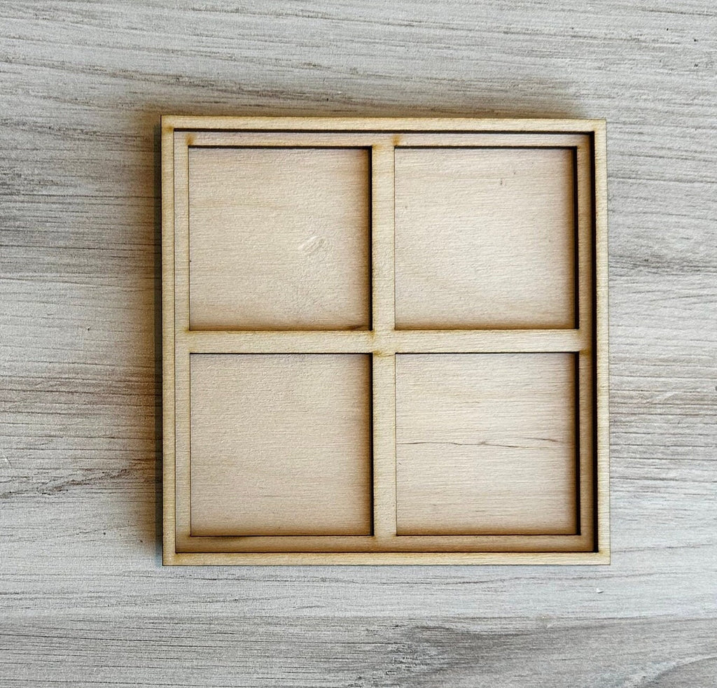 Tiny Tile Leaning Frames for Interchangeable Wood Tiles - Ladder Decor