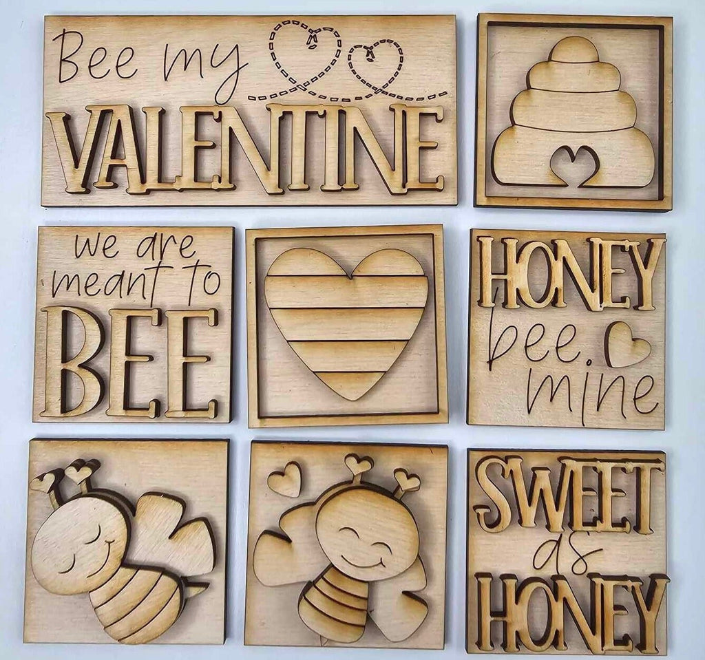 Succulent Valentine for Interchangeable Frame Wood Decor - DIY Home Decor