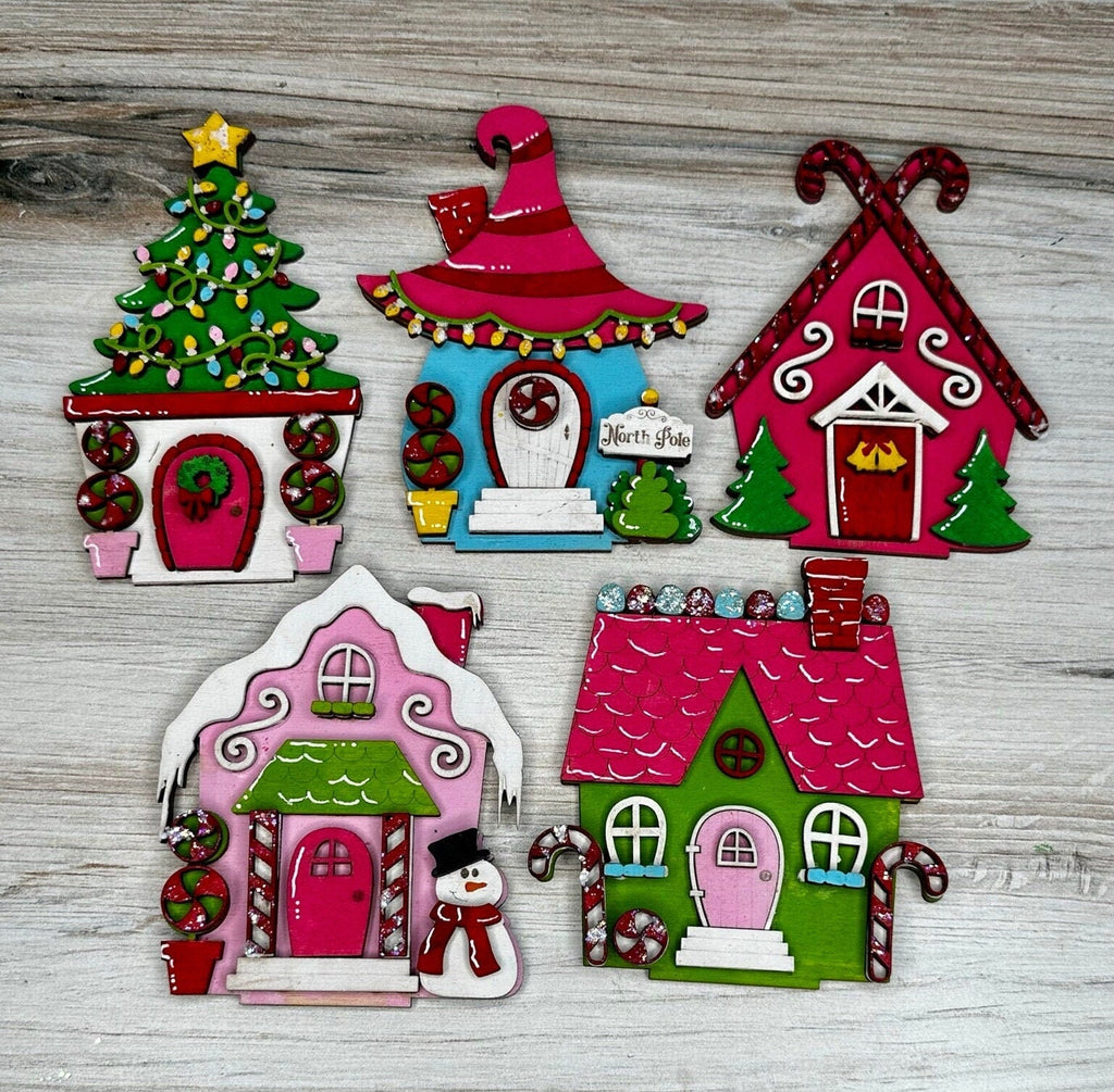 DIY Christmas Village Standing Pieces - Winter Village