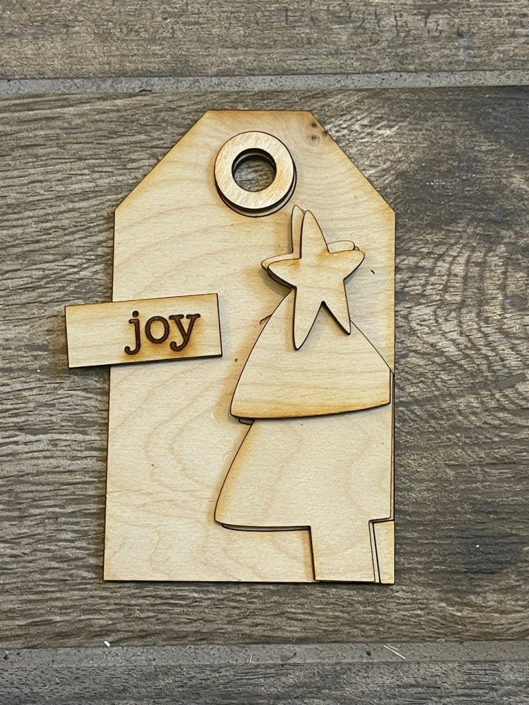 DIY Christmas Tags- Tree Ornament Wood Blanks