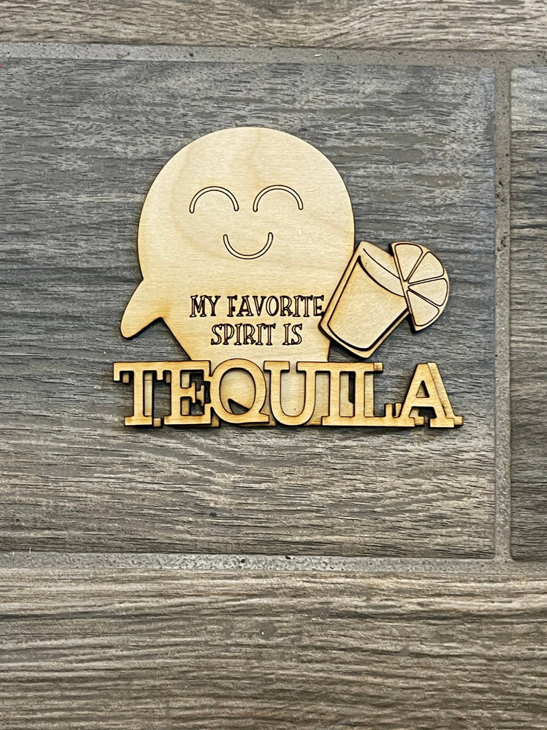 DIY Halloween Margarita- Tequila Halloween Tier Tray Bundle - Paint it Yourself - Halloween Wood Blanks