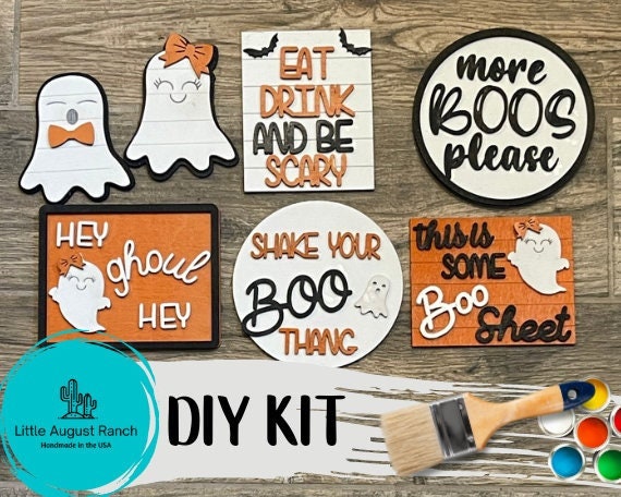 DIY Halloween Ghost Tiered Tray - Hey Ghoul Tier Tray Bundle