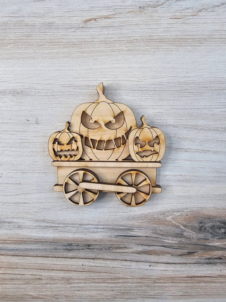 Halloween Train Set - Wood Blanks for Crafting and Painting