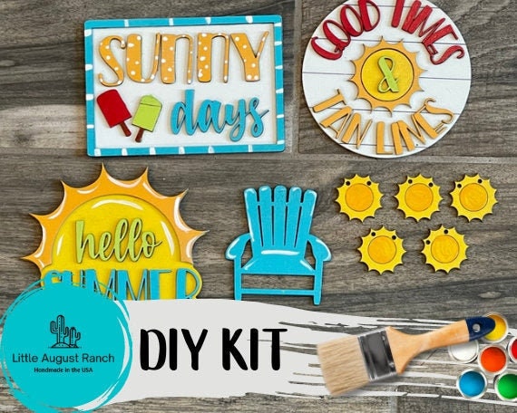 DIY Summer Tiered Tray Set - Quick and Easy Bundle