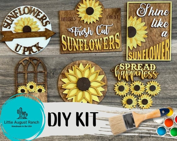 Sunflower DIY Tiered Tray Bundle -Spread Happiness Tiered Tray Kit