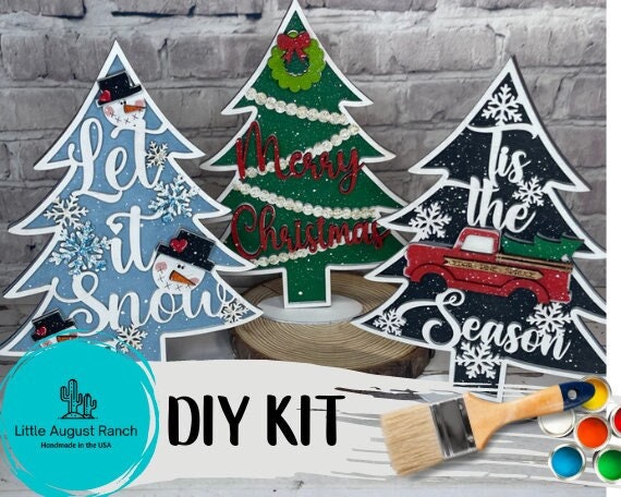 Standing Tree DIY - Christmas Tree DIY Paint Kit