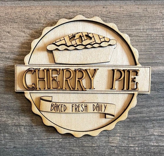 Cherry Tiered Tray DIY Paint Kit - Cherry Pie Wood Blanks