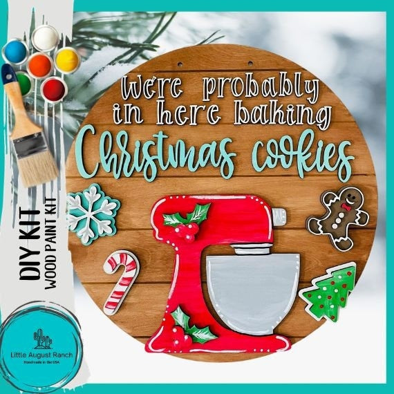 Christmas Cookies 18&quot; Hanger - DIY Wood Blanks to Craft and Paint