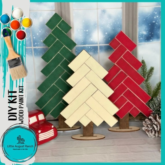 DIY Christmas Tree Shiplap Pallet Wood Craft -Wood Blanks for Crafting and Painting